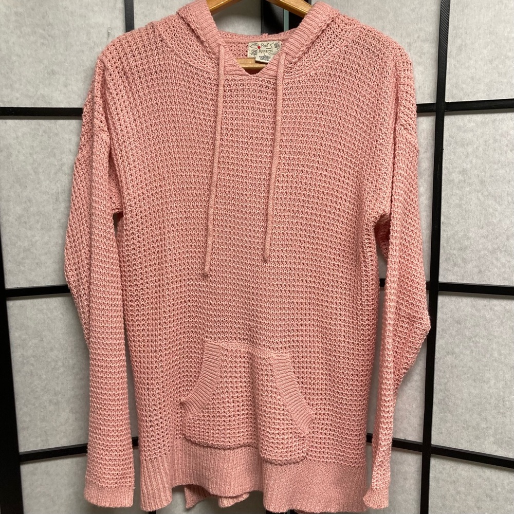 EUC Poof! lightweight thermal long sleeve with drawstring hood. Size L